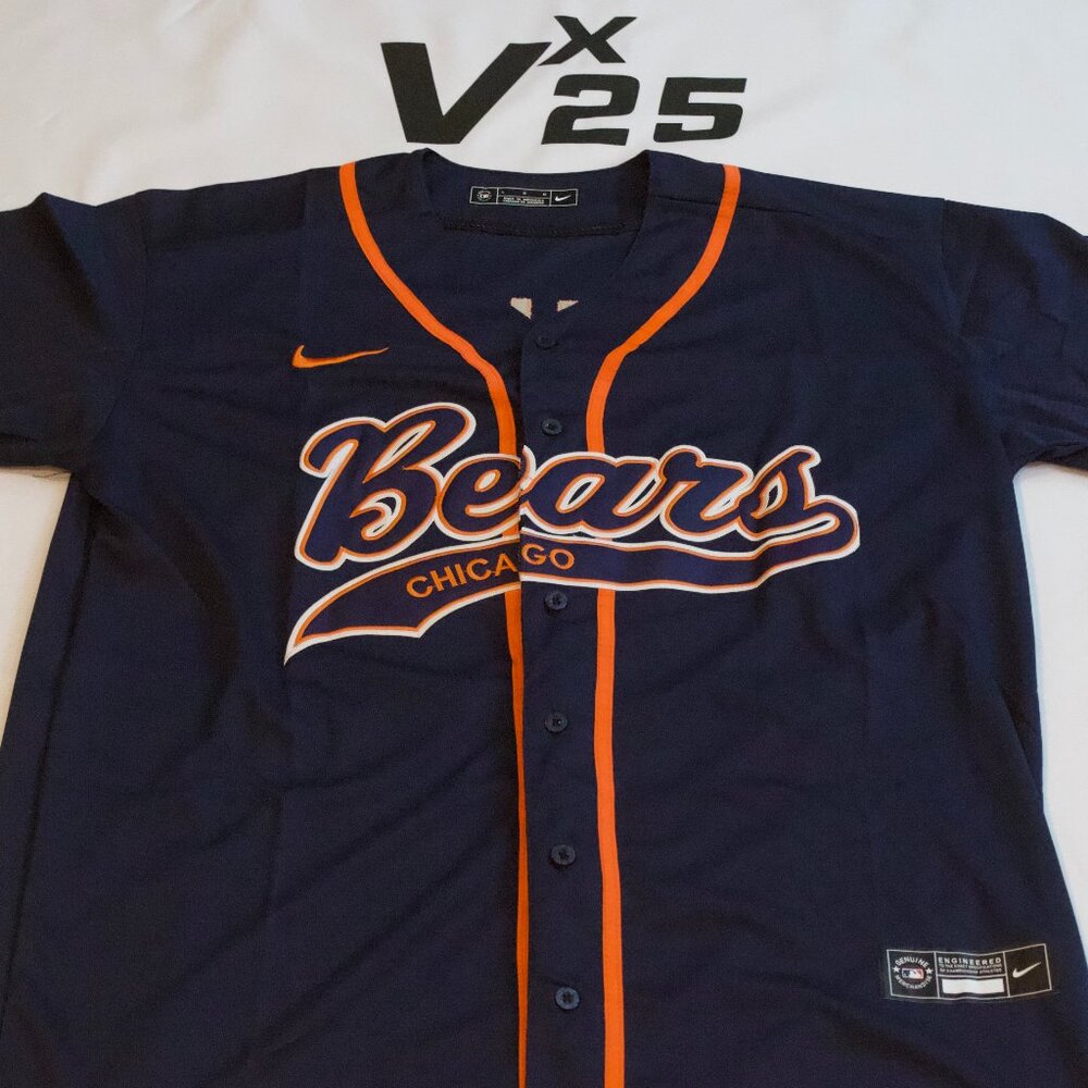 Nike Bears Chicago Navy and Orange Jersey